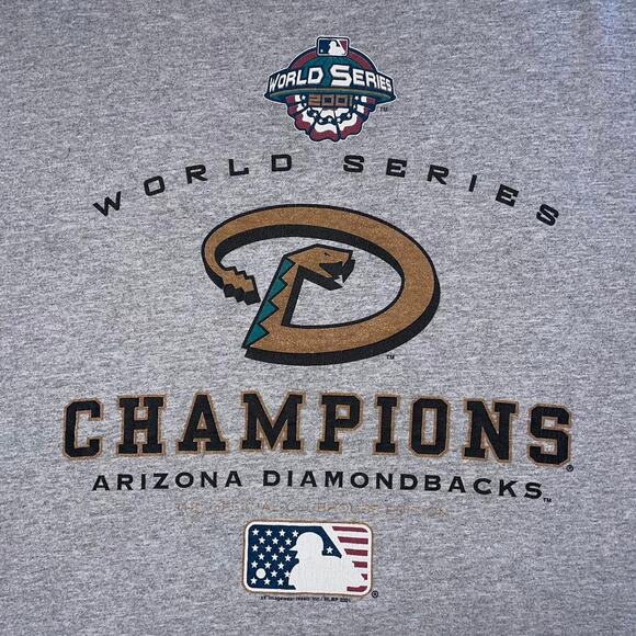 Vtg 2001 MLB Arizona Diamondbacks World Series Champions Clubhouse Edition Tee - Picture 3 of 5